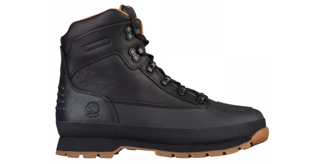 timberland euro hiker shell toe black and gold